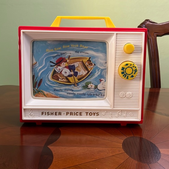 FisherPrice Toys Vintage Fisher Price Giant Screen Music Box Tv